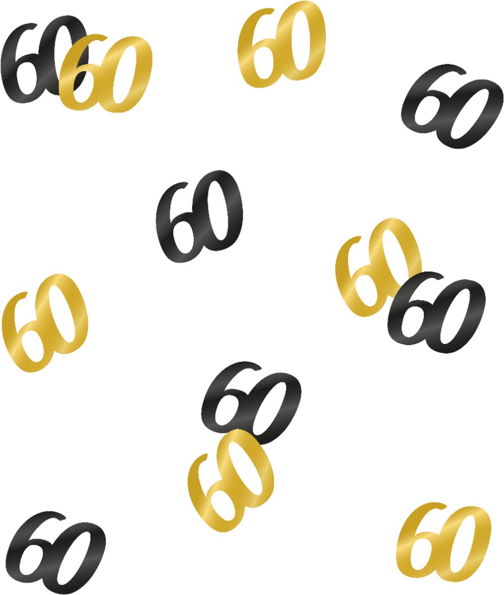   Tafeldecoratie 60 jaar Classy | per zakje van 14 gram